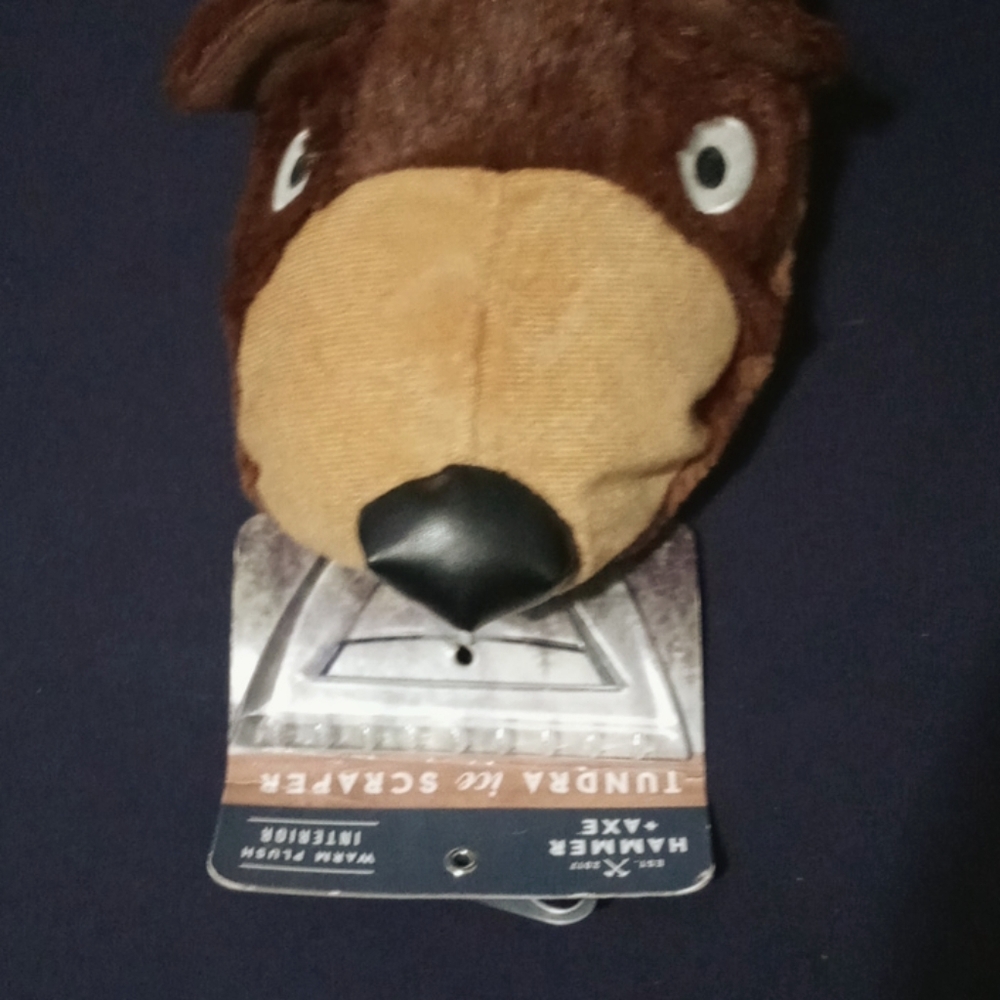 Bear ice scraper